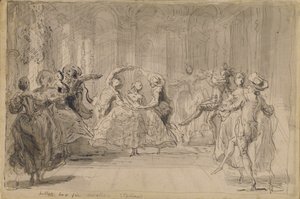 Ballet de "Las Hadas Rivales" de Gabriel Jacques de Saint Aubin