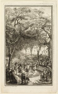 El baile en Auteuil de Gabriel Jacques de Saint Aubin