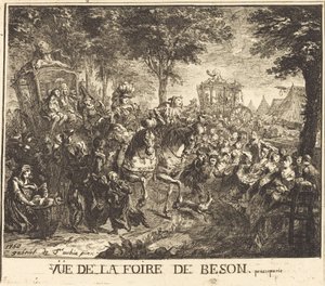 Vista de la feria de Beson de Gabriel Jacques de Saint Aubin