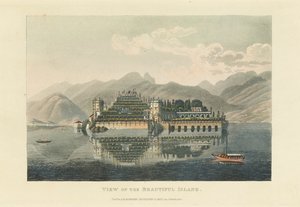Vista de la hermosa isla Isola Bella, Lago Maggiore de Gabriel Ludwig Lory