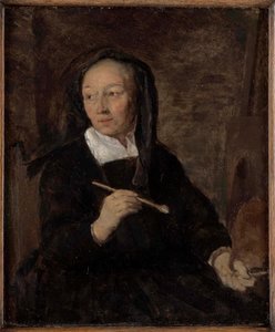 Retrato de una artista ante su caballete