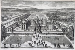 Parc Monceau: vista general por Perelle, finales del siglo XVII de Gabriel Perelle