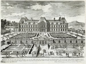 Vista del castillo de Meudon - por Perelle, finales del siglo XVII de Gabriel Perelle