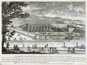 Vista de la cueva de Vaux Le Visomte (Vaux-Le-Vicomte) - por Perelle, finales del siglo XVII de Gabriel Perelle