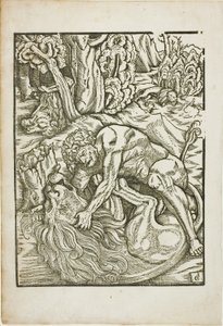 Hércules Estrangulando al León de Nemea, de los Trabajos de Hércules