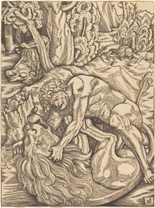 Hércules y el león de Nemea de Gabriel Salmon