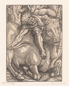Hércules lucha con Acheloüs
Trabajos de Hércules (título de la serie) de Gabriel Salmon
