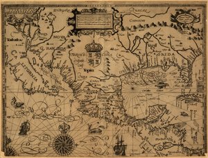 Nova et rece terraum et regnorum Californae, nouae Hispaiae Mexicanae, et Peruviae de Gabriel Tatton