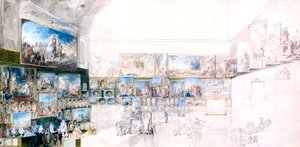 Gabinete de dibujos, c1744-1780 de Gabriel de Saint Aubin