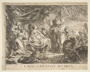 Labán buscando sus dioses de Gabriel de Saint Aubin