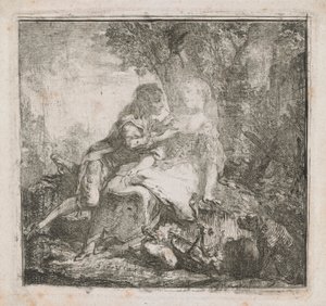 los dos amantes de Gabriel de Saint Aubin