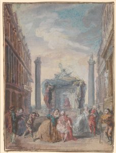 Les fêtes vénitiennes, después de 1759 de Gabriel de Saint Aubin