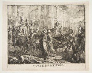 Marché du boeuf gras de Gabriel de Saint Aubin