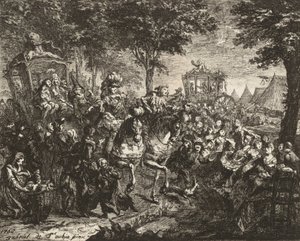 Vista de la Feria de Beson, 1750 de Gabriel de Saint Aubin