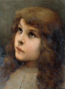 cabeza de estudio de Gabriel von Max