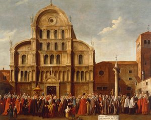 Italia, Véneto, Venecia, Dux de Venecia en la Iglesia de San Zacarías