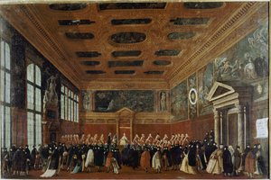 Recepción de Embajadores en el Colegio de Gabriele Bella