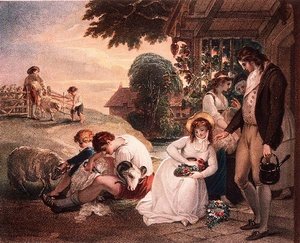 Escena rural de Gaetano Stefano Bartolozzi