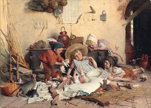 La pequeña mamá, segunda mitad del siglo XIX de Gaetano Chierici