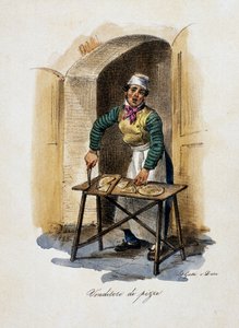 Vendedor de pizza de Gaetano Dura