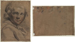 Head of a Young Man (recto) Sketch of a Head (verso) 