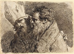 Cabezas de Dos Obispos de Gaetano Gandolfi