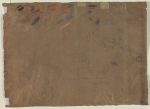 Boceto de una cabeza, 1780s de Gaetano Gandolfi