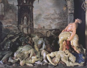 La Peste (detalle) de Gaetano Giulio Zumbo