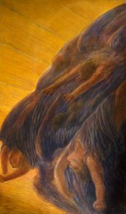 Caída de los ángeles, panel lateral del tríptico de Gaetano Previati