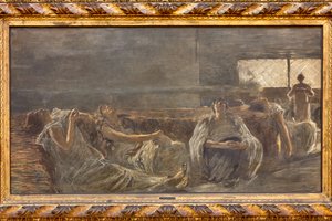 Hachís: los fumadores de opio de Gaetano Previati