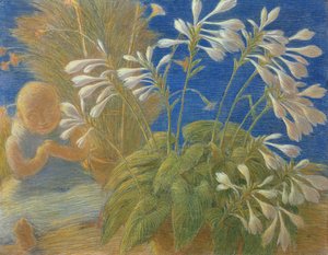 Lirios japoneses, 1906 de Gaetano Previati