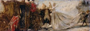 Saliendo de la iglesia de Gaetano Previati