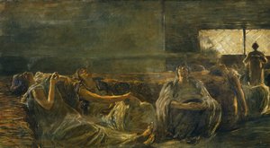 Fumadores de opio de Gaetano Previati
