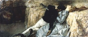 Paolo y Francesca, ca. 1887 de Gaetano Previati