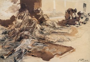 Estudio de la peste de Gaetano Previati