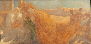 La adoración de los magos, 1896 de Gaetano Previati