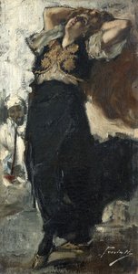 La esposa del artista como bailarina turca de Gaetano Previati