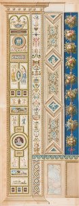 Pilastro Loggia III (Decoración con varios animales salvajes) de Gaetano Savorelli