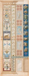 Pilaster Loggia II (Adorno con un caballo ensillado en el campo central) de Gaetano Savorelli