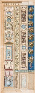 Pilaster Loggia IV (Adorno, en el que se sienta el Genio de la Fama) de Gaetano Savorelli