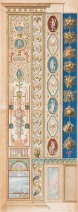 Pilaster Loggia VI (Decoración con Diana de Éfeso) de Gaetano Savorelli