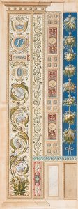 Pilaster Loggia V (Decoración con hermosos zarcillos) de Gaetano Savorelli