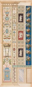 Pilaster Loggia XIII (Adorno, en cuyo centro hay un templo de Diana) de Gaetano Savorelli