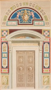 Puerta, marco y luneta de Loggia XIII de Gaetano Savorelli