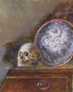 Calavera y plato