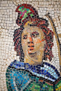 Mosaico romano que representa a Orfeo tocando la lira de Gallo-Roman