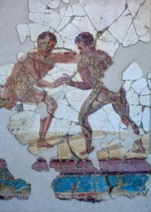 Pintura mural romana de Gallo-Roman Gallo-Roman