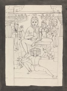 Otra representación de la historia de Mahdew Paswutee y Raoun de Gangaram Chintaman Tambat