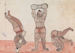 Tres Jeyties haciendo ejercicio