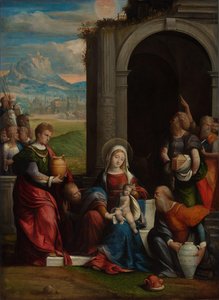 La adoración de los Reyes Magos de Garofalo